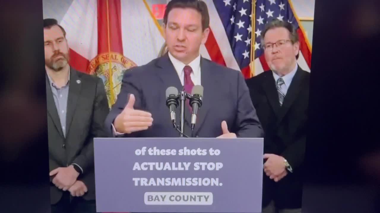 Give or Desantis lays out the insanity of firing unvaxed healthcare workers