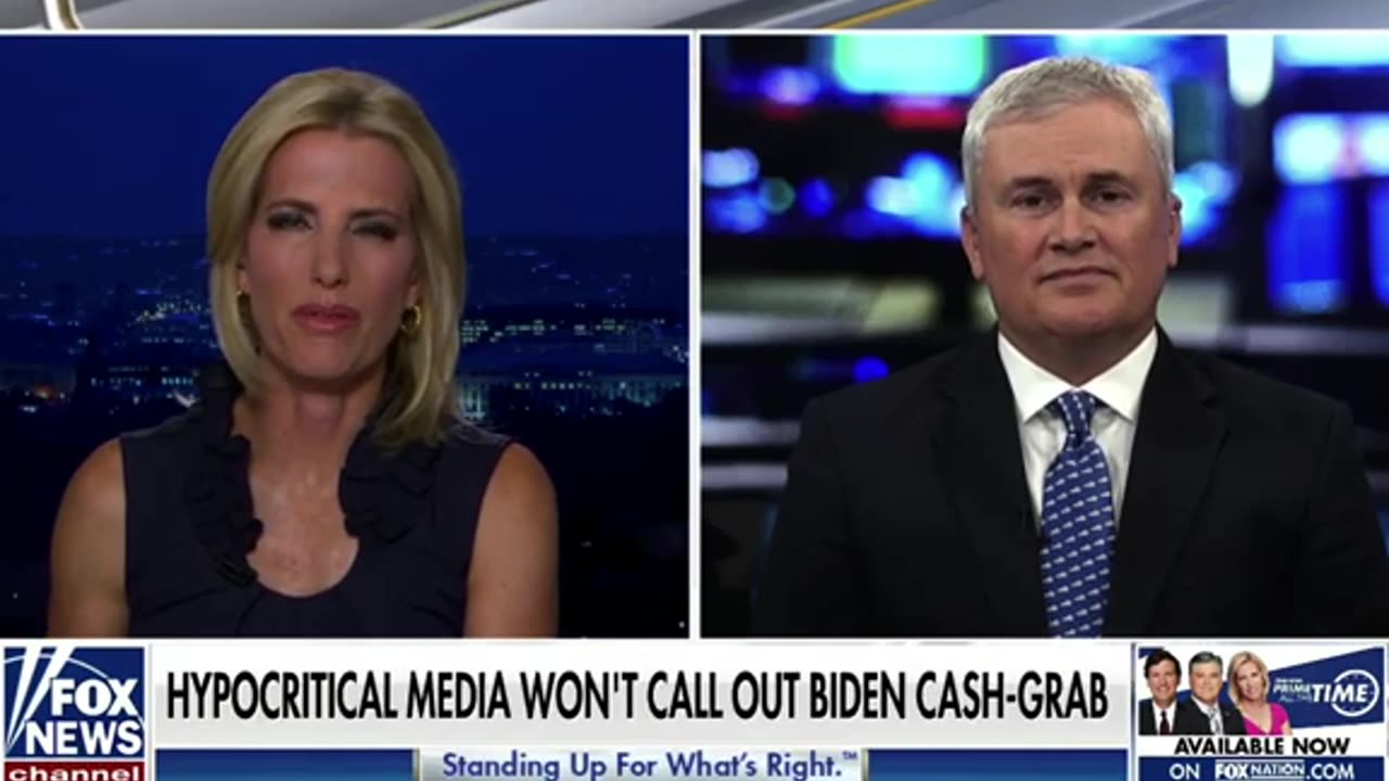 Joe Biden exposed once again by James Comer on Ingraham Angle, Slams Biden Family Cash Grab