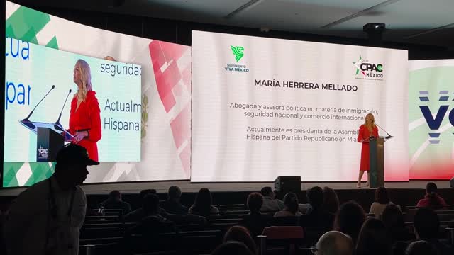 María Herrera Mellado en CPAC México 2022