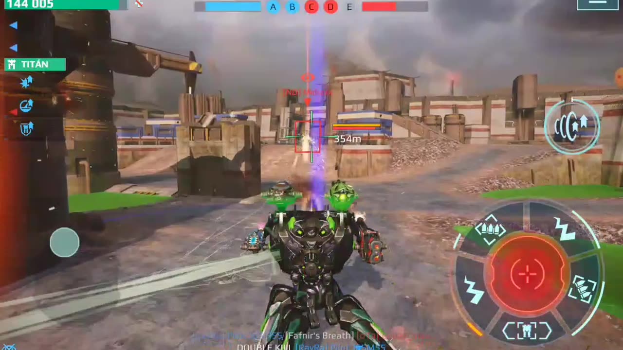 Gameplay de ofensiva por baliza en War Robots