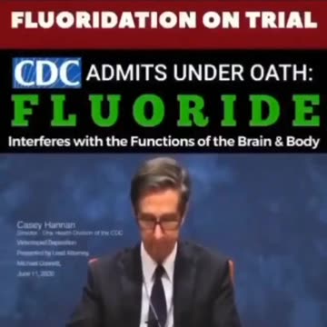 CDC Admits Fluoride Is Poison.