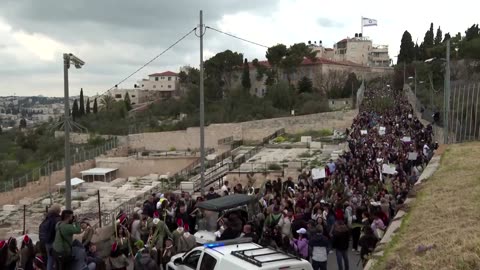 Christians celebrate Palm Sunday in Jerusalem