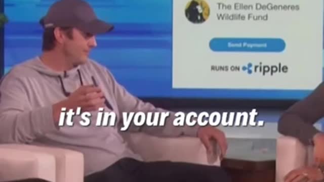 Ashton Kutcher gives Ellen $4,000,000 in XRP