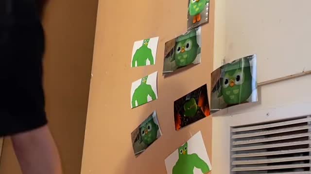 memaking a shrine for duolingo
