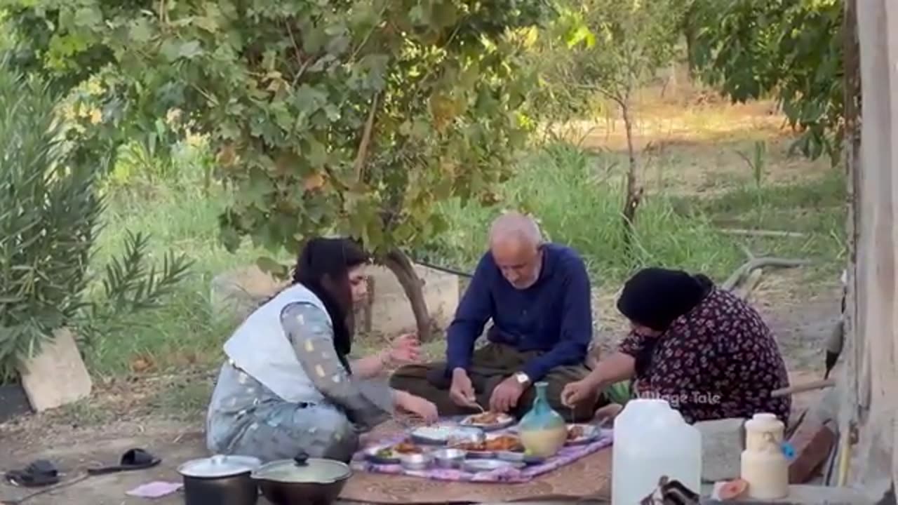 Preparing pickled cabbage for the winter, cooking chicken