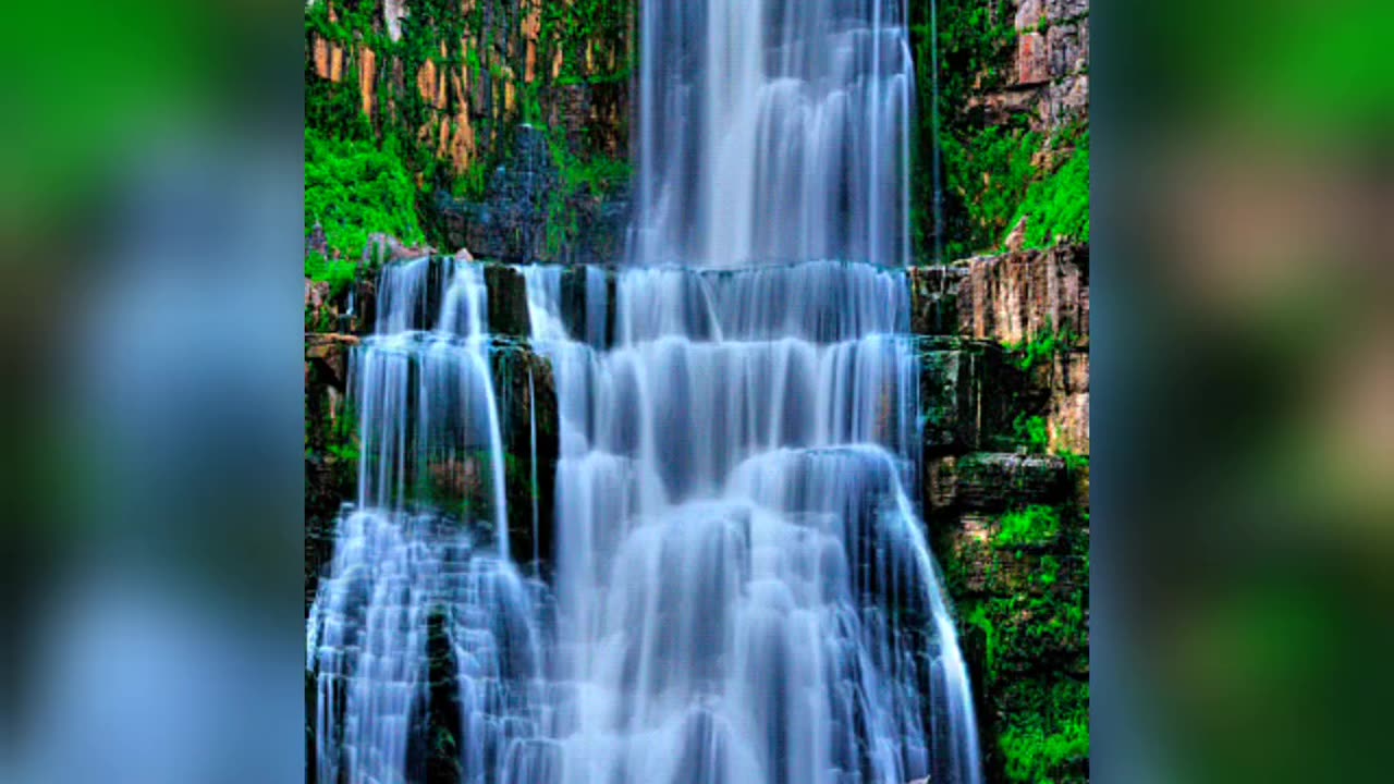 Beautiful waterfall video