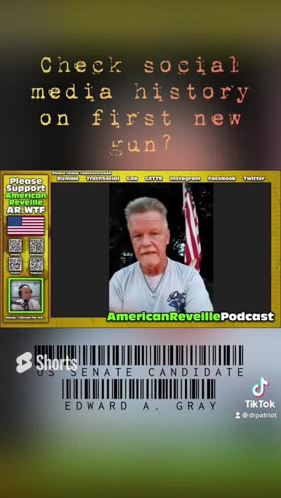 Checking #socialmedia history on new #gunowners with US Senate Candidate Edward A. Gray #shorts