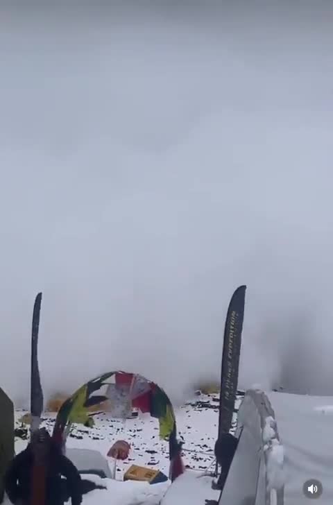 Avalancha en Himalaya