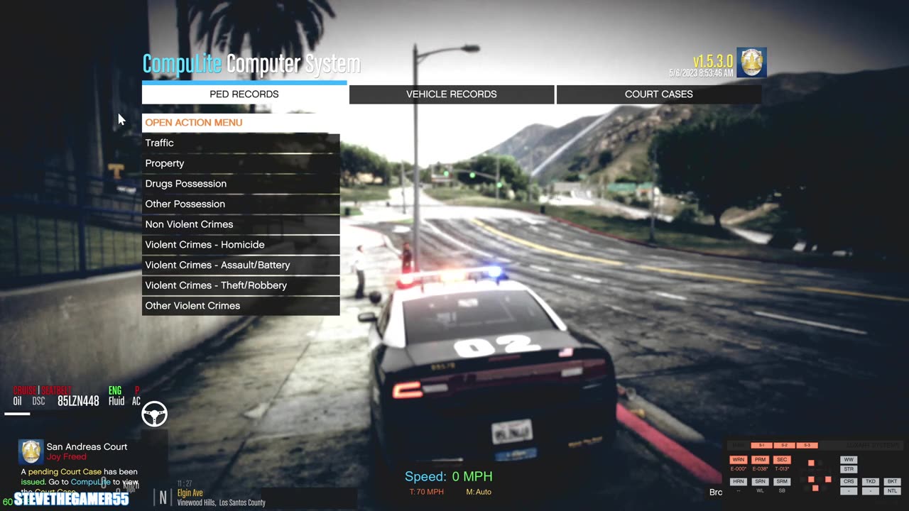 Playing GTA 5 As A POLICE OFFICER City Patrol 4k