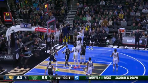 NBA - Gary Trent Jr. beats the halftime buzzer from 3 🚨