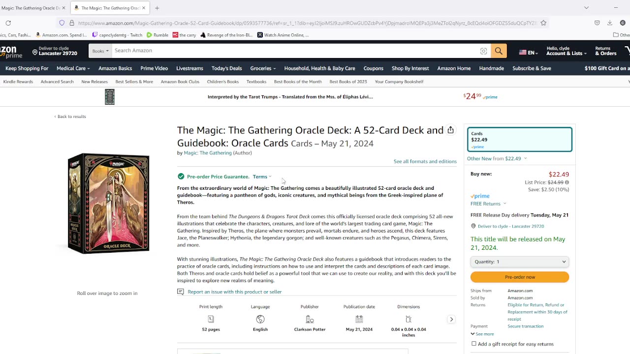 Hasbro makes magic Tarot cards?