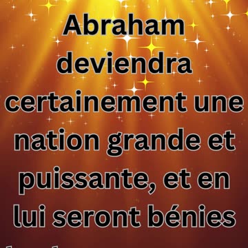 "La Bénédiction d'Abraham: Genèse 18:18"