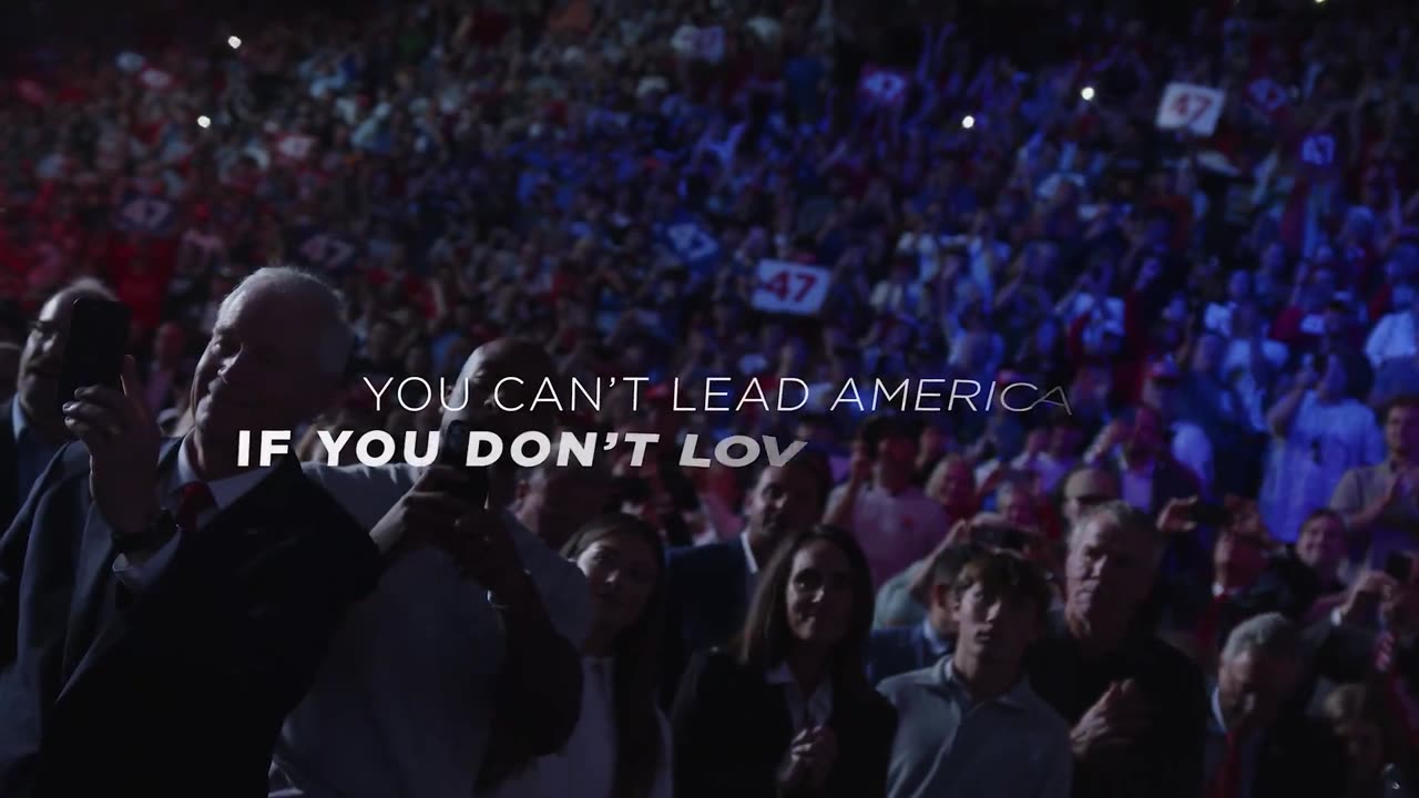 President Trump's ad YOU CAN’T LEAD AMERICA IF YOU DON’T LOVE AMERICANS