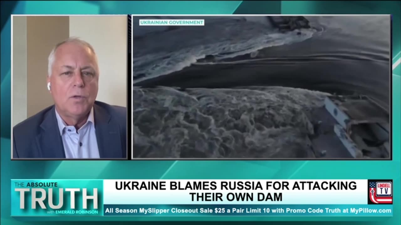 UKRAINE BLAMES RUSSIA FOR ATTACKING THEIR OWN DAM