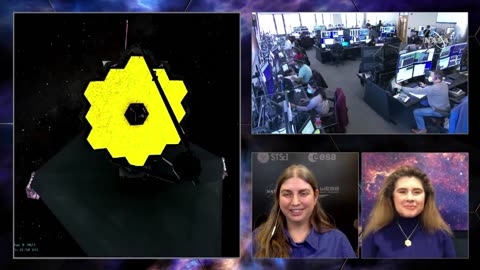 James Webb Space Telescope Primary Mirror Deployment – Mission Control Live