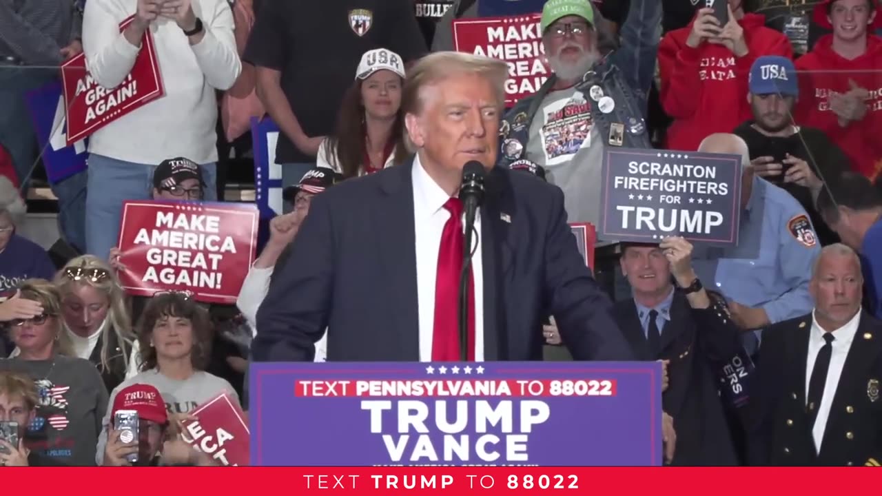 Trump Rally in PA: President Trump in Scranton, PA