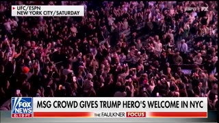 MSG CROWD GIVES TRUMP HERO’S WELCOME IN NYC