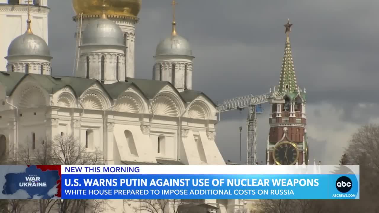 US warns Putin against use of nuclear weapons