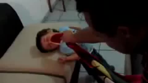 Baby funny video with mom