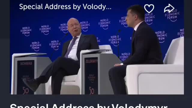 Klaus Schwab and President of Ukraine