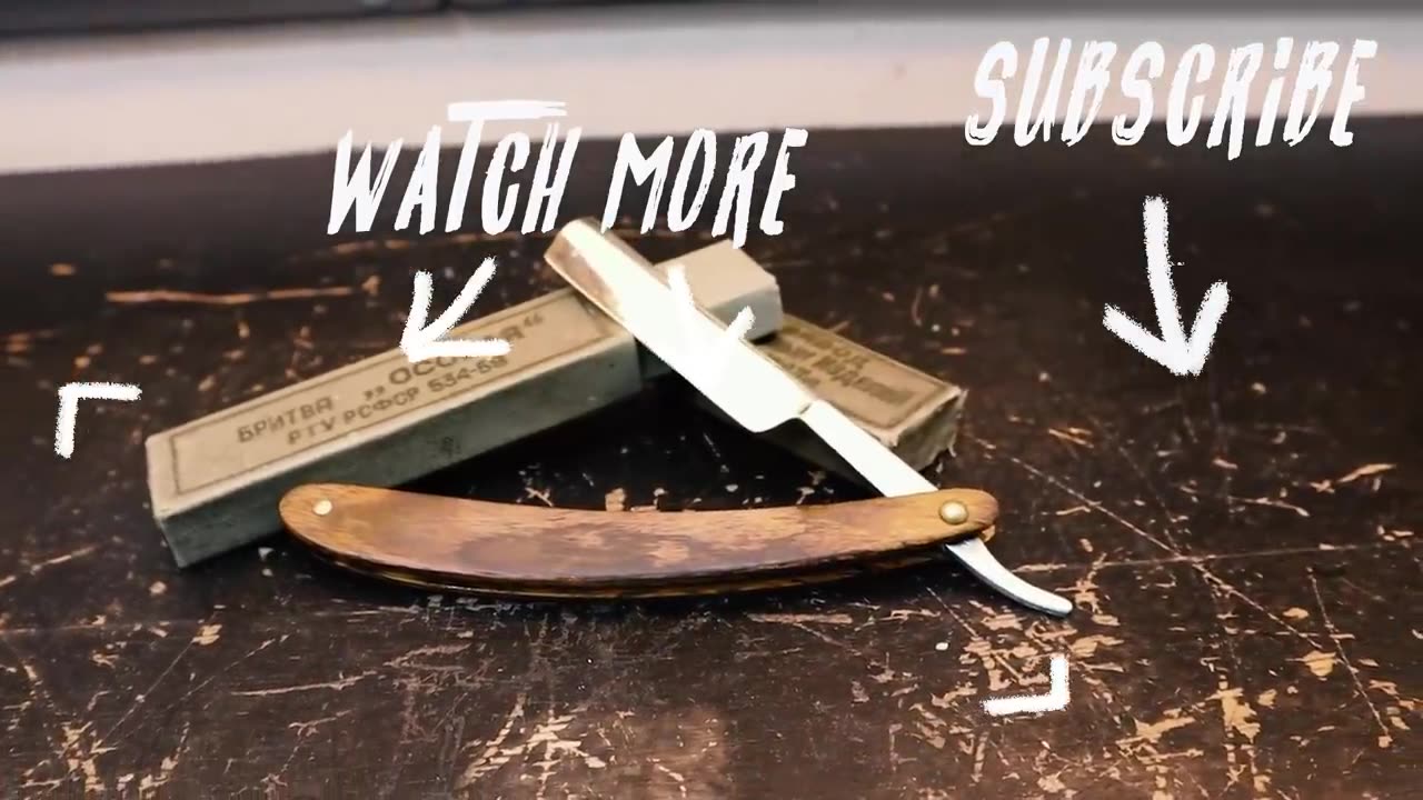 Broken Straight Razor Restoration From 1963 --- AF invention