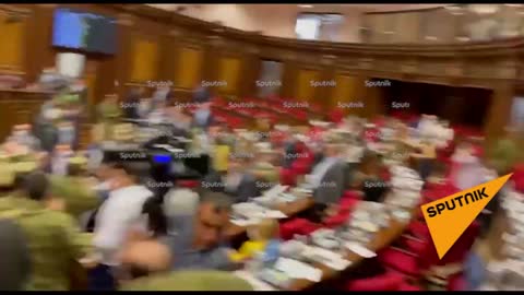 Videos show massive fight between lawmakers in Armenia’s parliament