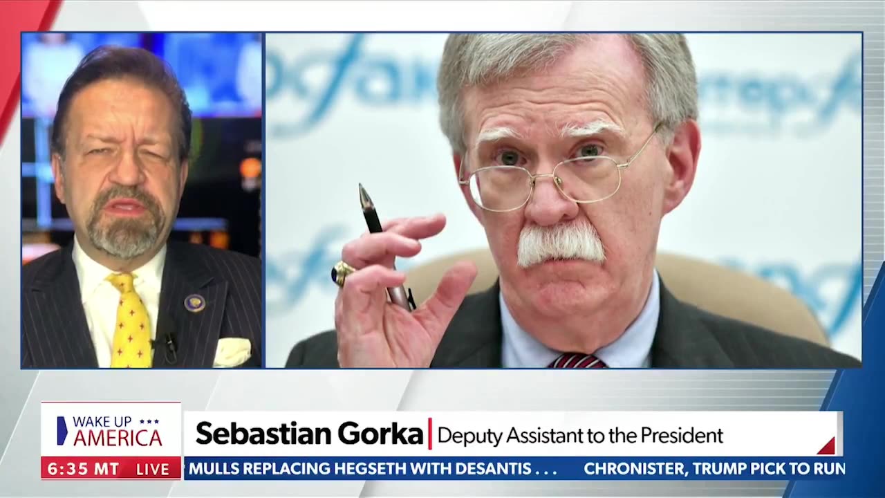 Seb Gorka Responds to Bolton's Attacks