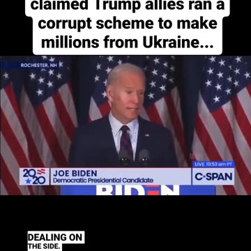 Throwback: Biden Claims Trump Associates Ran a Corrupt Scheme in Ukraine