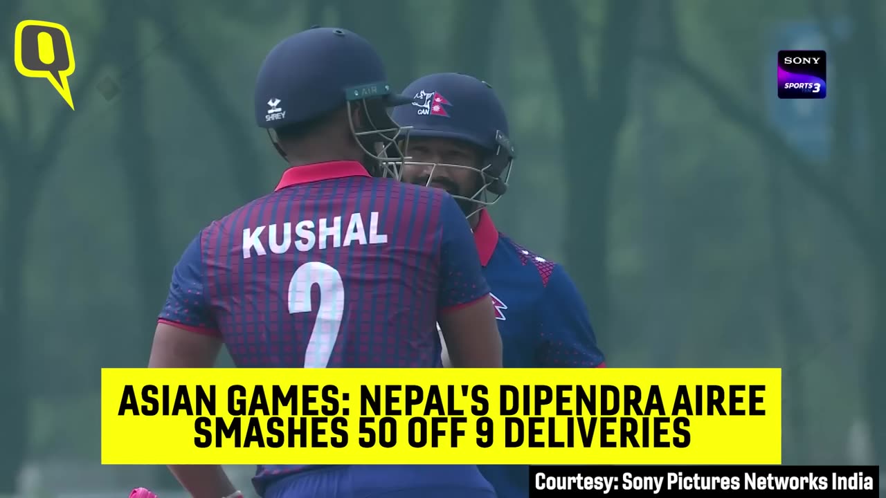 Asian Games: Nepal's Dipendra Airee Smashes 50 Off 9 Balls, Breaks Yuvraj Singh’s Record