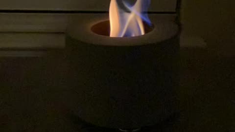 Indoor Fire Pit In Slow Mo