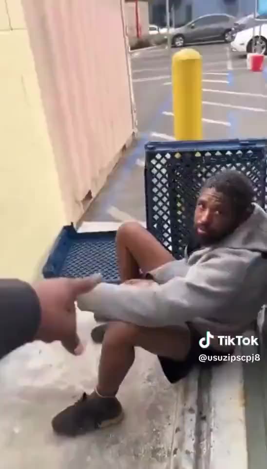 This is getting out of hand. It's not right to "prank" homeless people for a TikTok video.