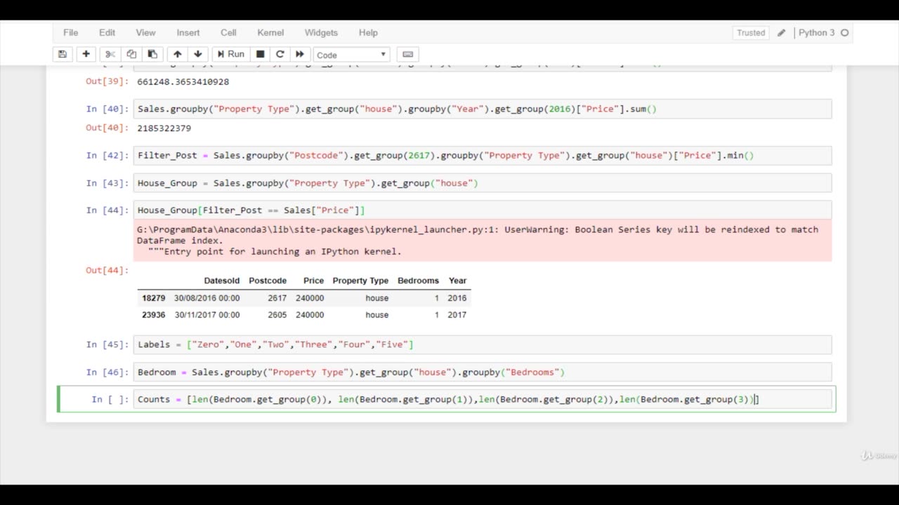 Python Full Course - Chapter 12 - 6. Answer for Housing and Property Sales Project