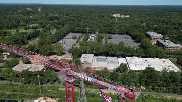 Drone over Reston Station Construction