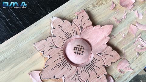 simple flower carving tutorial