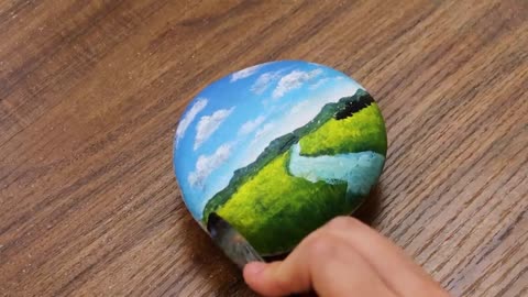 Painting on rocks is really fun!