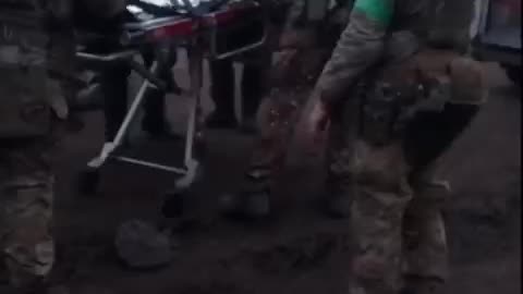 Another evacuation of the wounded ukrainian soldiers from Artyomovsk