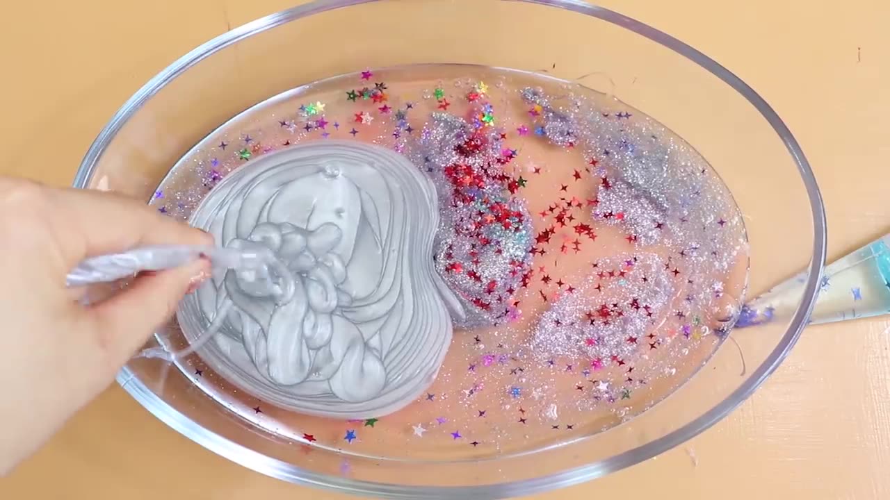 Making GALAXY Slime with Piping Bags! Most Satisfying Slime VideotASMR*