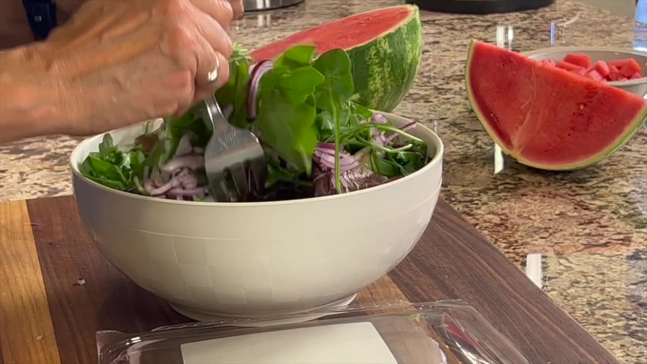 I Never Get Tired of Eating This Watermelon Salad!