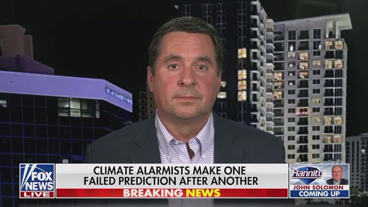 Devin Nunes debunks climate change, conspiracy theory.