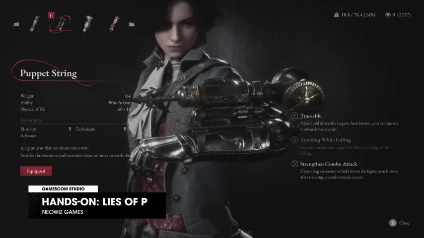 Lies of P - 12 Minutes of Gameplay gamescom 2022