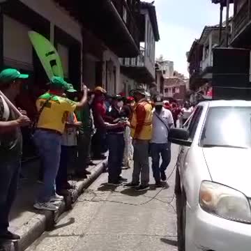 Así avanza la marcha en Cartagena en apoyo al paro nacional