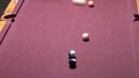 5 BALL BANK TO THE SIDE POCKET!