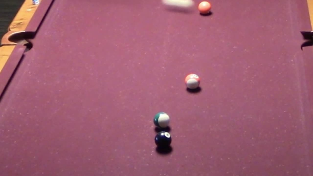 5 BALL BANK TO THE SIDE POCKET!