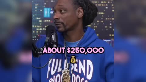 How much Snoop Dogg charges for a song 😱💰