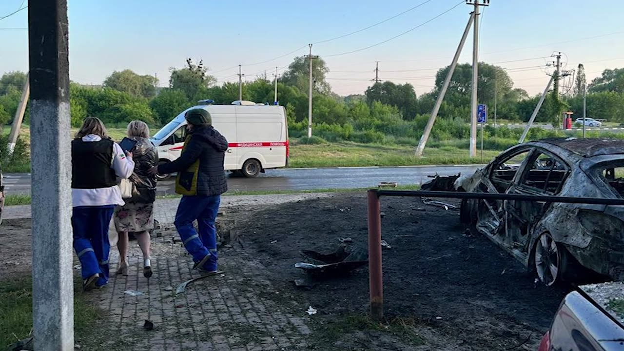 Report: Four people injured in a "massive strike" in Russia's Belgorod region