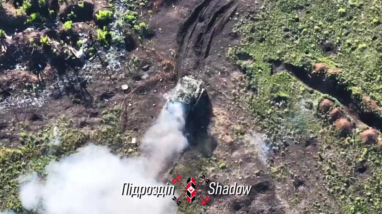 Russian Armored Assault Group is Annihilated(Burning Vehicles Everywhere)