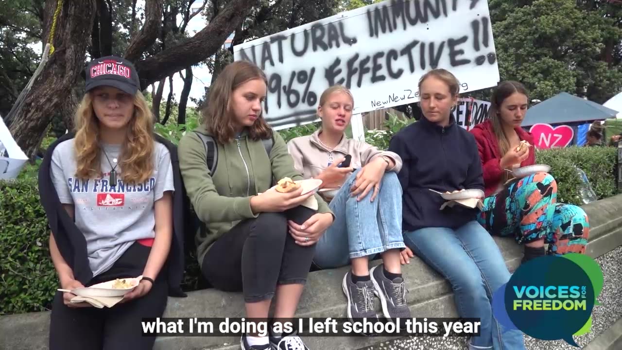 Peaceful Protest in Wellington - Five Girls - how their lives look now