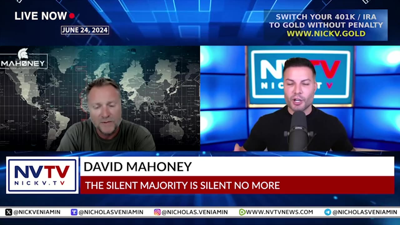 David Mahoney Discusses The Silent Majority Are Silent No More with Nicholas Veniamin