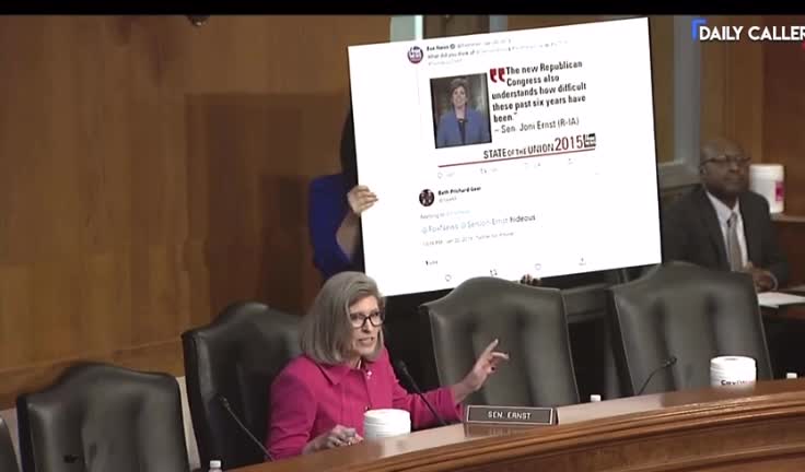 Sen. Ernst addresses nominee Beth Geer and her tweets.