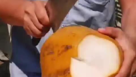 Awsome Coconut Cutting Skills.